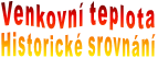 Venkovn� teplota Historick� srovn�n�